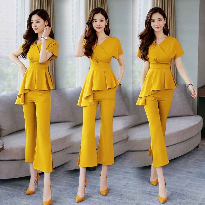 

Set/Suit Skirt 2019 Summer Korean-style Fashion Casual Comfortable Simple Trend Slim Fit Elegant Comfortable
