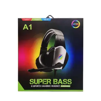 

A1 Profession Gaming Headset Deep Bass Game Headphones with Microphone for Computer Gamer 3.5/7.1 USB Channel