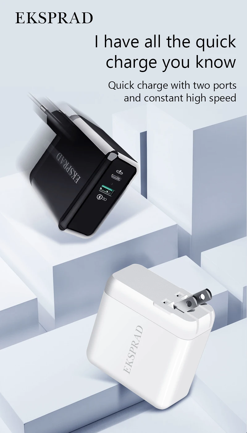 USB зарядное устройство PD 36 Вт 2 порта быстрое зарядное устройство для iPhone 11 Quick Charge 3,0 Для Xiaomi Phone charger для MacBook Pro nintendo Switch