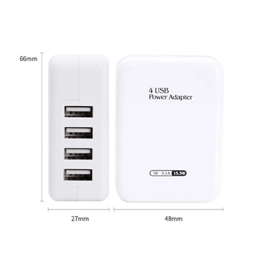 4 порта usb-хаб для дома и путешествий USB зарядное устройство для сотового телефона настенное подключаемое зарядное устройство штепсельная Вилка питания мульти адаптер для телефона планшета штепсельная вилка европейского стандарта