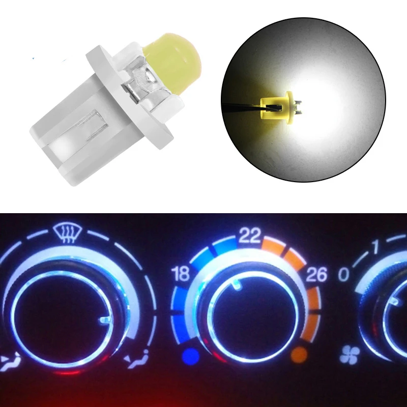 

1piece T5 B8.5 B8.5D Car Auto LED Indiator Gauge Lights Interior Dashboard Dash Side Lamp DC12V Red White Blue Signal Bulb