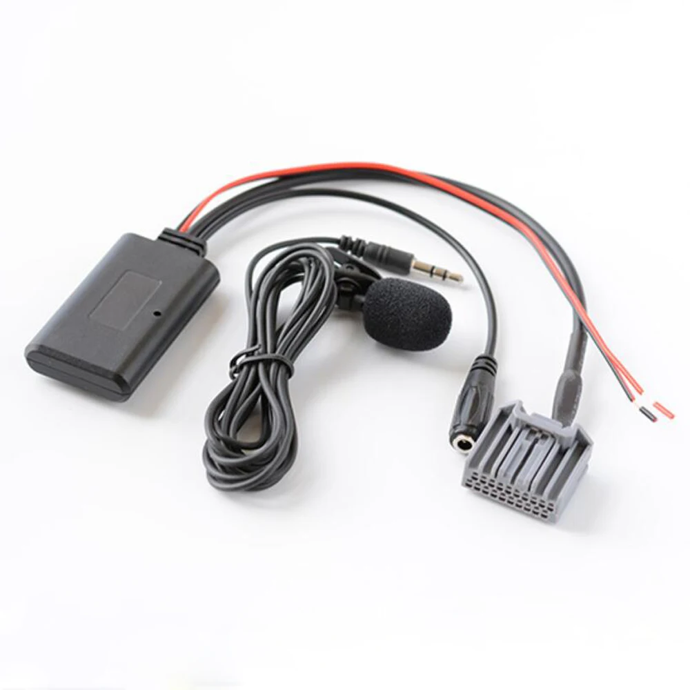 Biurlink 150cm bluetooth 5.0 aux cabo microfone microfone adaptador para honda civic crv accord sem fio bluetooth música aux entrada