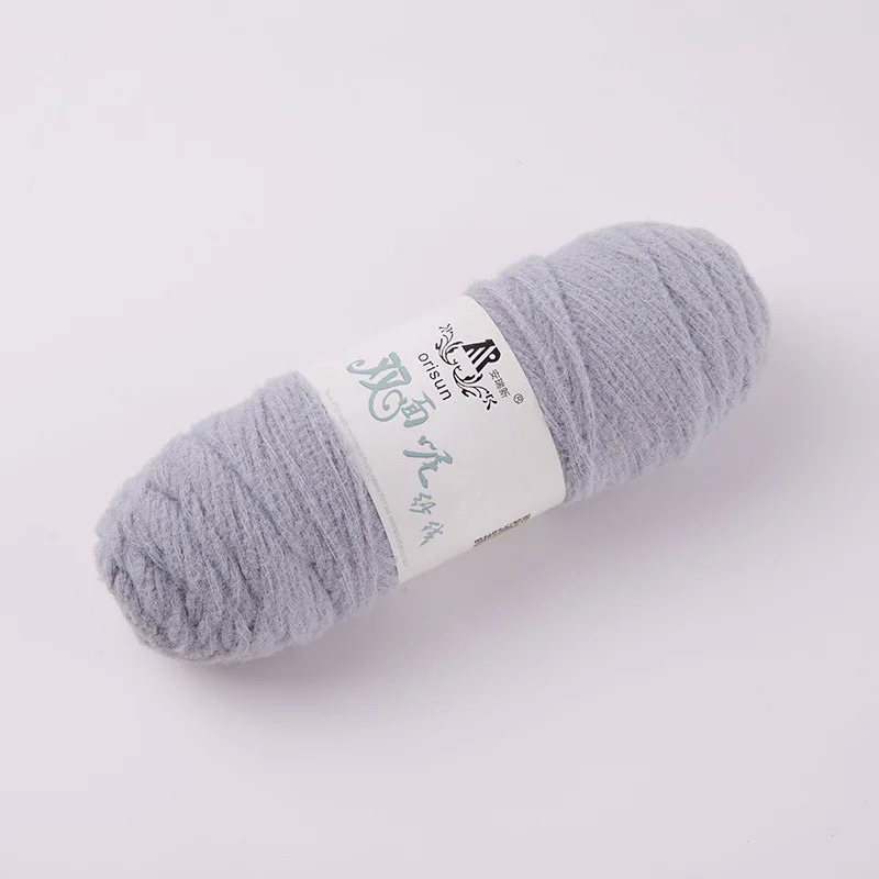 7LightGray Meetee 8 шт(1 шт = 100 г) ручное ткачество хлопковая акриловая пряжа крючком Детская шерстяная пряжа DIY свитер носки вязаный линейный материал YA013 - Цвет: 7LightGray