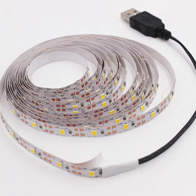

USB LED Strip Light 5V 2835 RGB NO Waterproof 0.5M-1M-2M-3M-4M-5M Bluetooth Wifi Led Strip Lamp Tape TV Backlight Controller