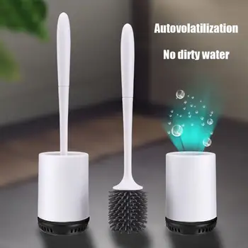 

Toilet Brush Rubber Head Holder Cleaning Brush For Toilet Wall Hanging Household Floor Cleaning Bathroom Accessories