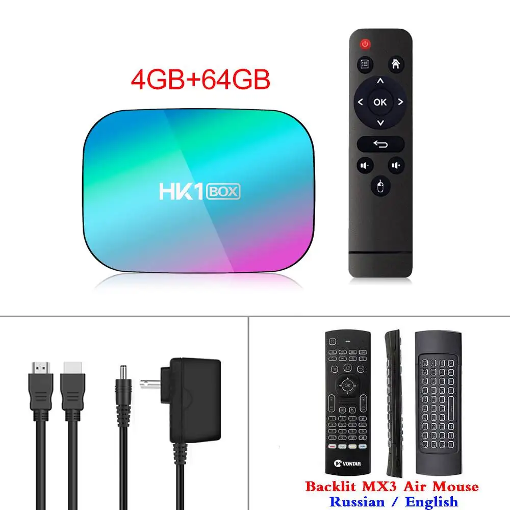 4G64G MX3 Макс 4 Гб ОЗУ 128 Гб ПЗУ Смарт 8K ТВ приставка Android 9,0 Amlogic S905X3 1000M 2,4/5G Wifi Google плеер Netflix Youtube телеприставка - Цвет: 4G64G MX3