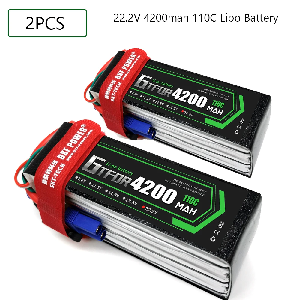 GTFDR Lipo батарея 22 2 V 4200MAH 110C 220C AKKU 6S LiPo Deans для грузовика fpv Дрон Rc Вертолет Лодка 1/8