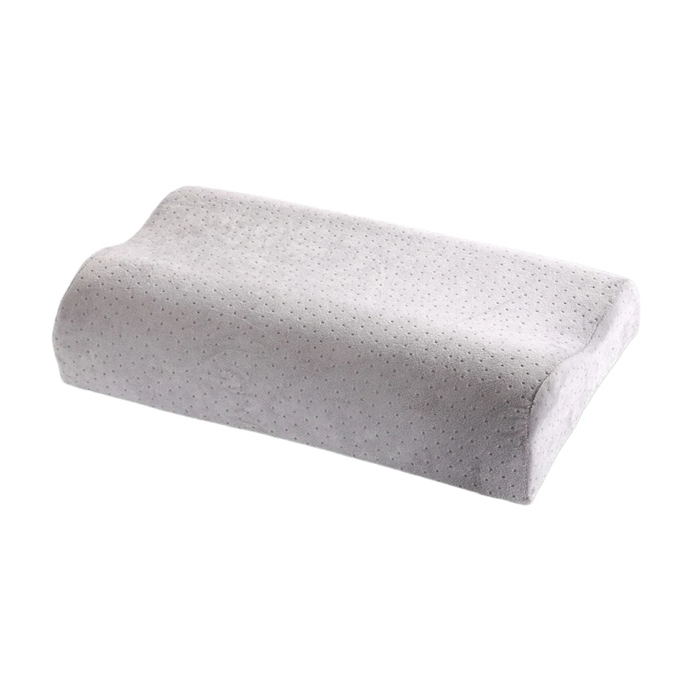 1pc Memory Foam Pillow Orthopedic Pillow Fiber Slow Rebound Soft Pillow Massager Bedding Neck Pillows For Cervical Health Care - Цвет: grey 50x30cm