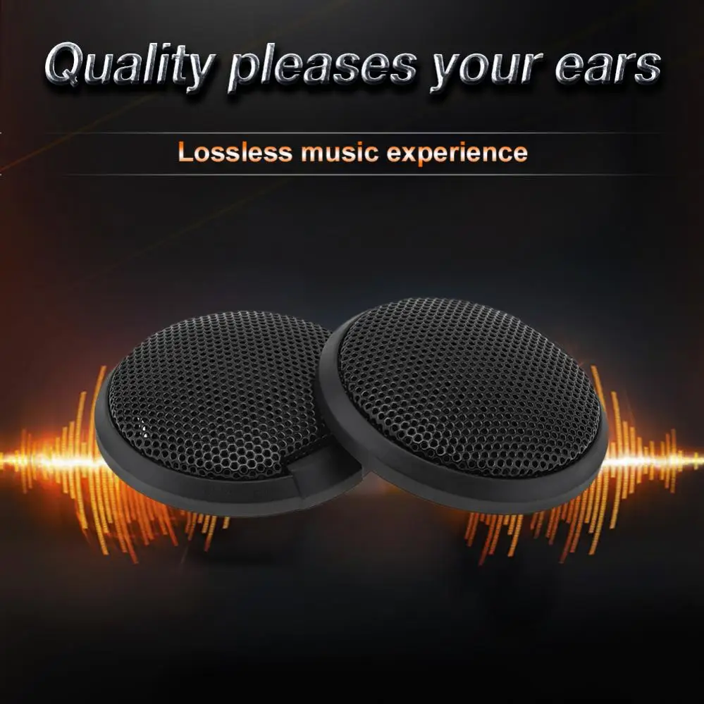 2pcs 35W Car Speakers Universal Dome Tweeter Sound Vehicle Auto Music Stereo Modified Loud Speakers