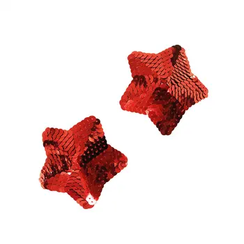 

Repeated Use Sequin Five-pointed Star Chest Paste Sexy Breast Pad Black Red Gold Creative-