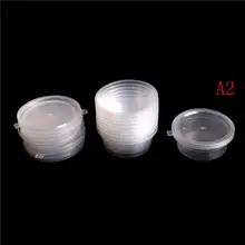 10 Pcs Round Storage Box Container with Lid Slime Mud Clay Candy Gift Organizer