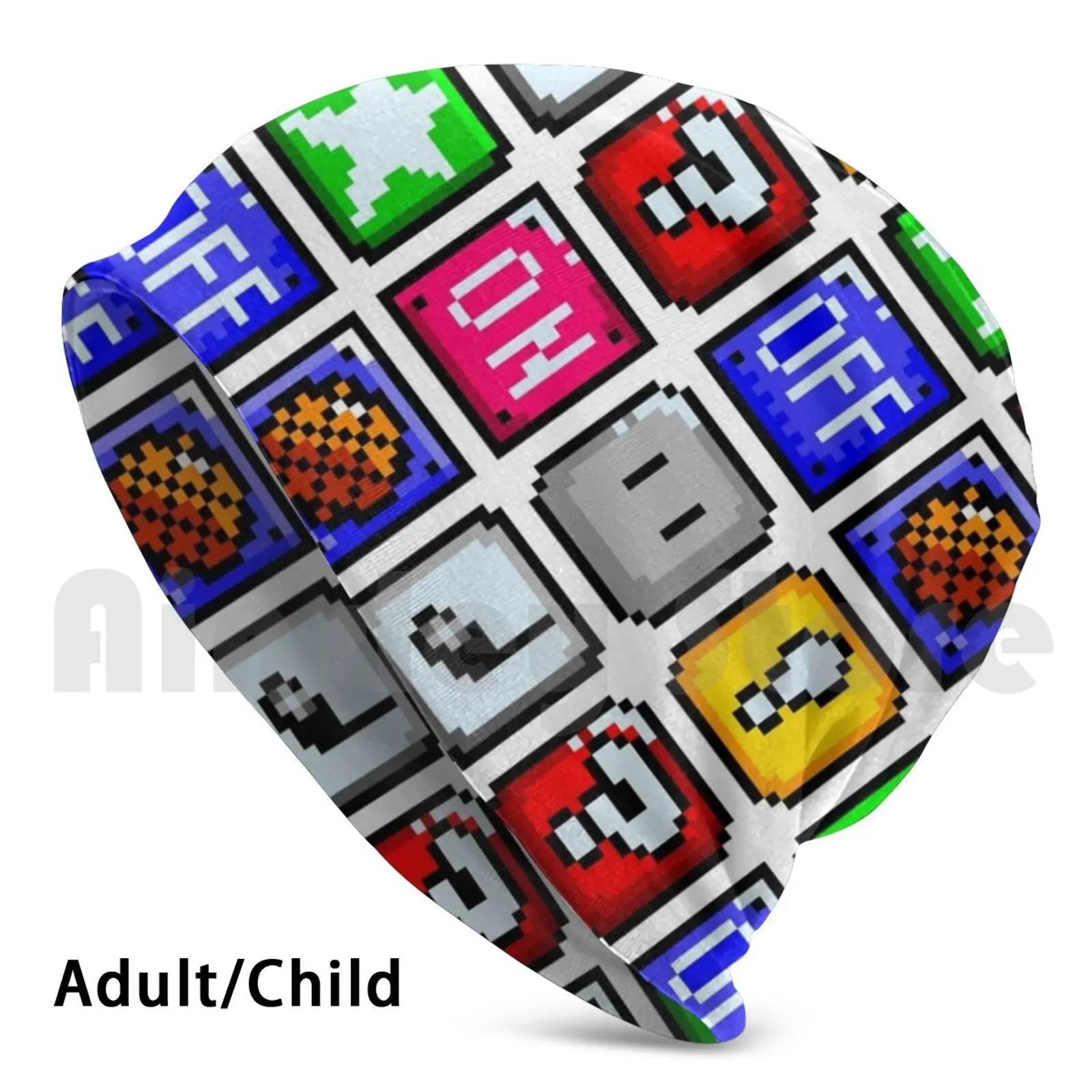 Retrogaming Modello | Vintage Video Gioco Smw-001 Berretti Cappello Di Lana Hip Hop Retrogaming Retro Gaming 8Bit Pixelart