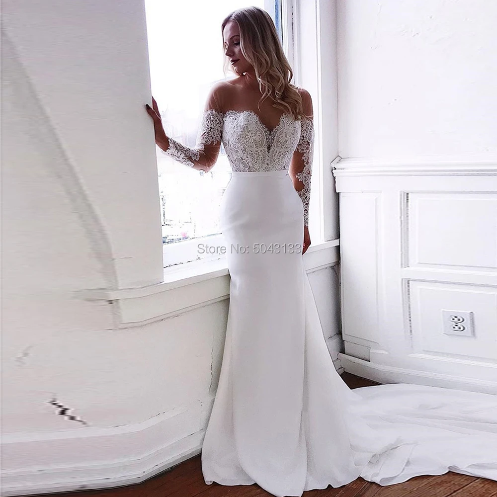 sexy sheer wedding dress