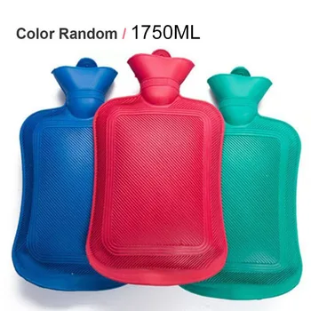 

1750ml Thick Hot Water Bottles Portable Rubber Winter Warm Hot Water Bag Hand Warmer Girls Pocket Hand Feet Warm Water Bottle