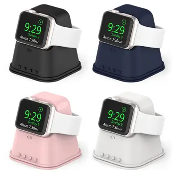 

Silicone Charge Stand Holder Charging Base Station Dock for iWatch- Series 12345 WXTB