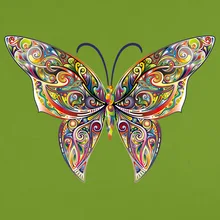 Стиль настенные наклейки оптом MT1178 бабочка детская комната украшения настенные наклейки передвижная стена из ПВХ наклейки Combinat