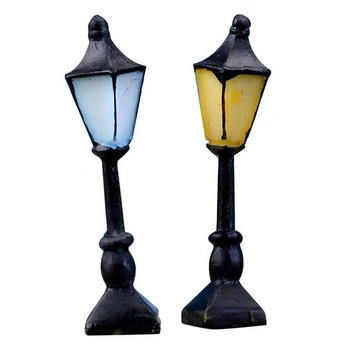 

Miniature Fairy Garden Streetlight Streetlamp Ornament Dollhouse Outdoor Decor Home Decoration