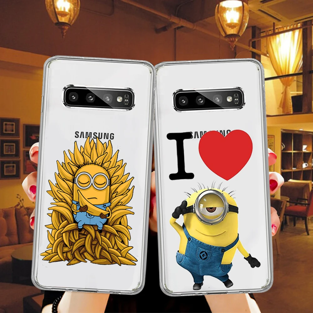 Мягкий ТПУ силиконовый чехол для телефона Samsung A10 A30 A50 A70 Note8 S7 Edge S8 S9 S10 Plus Забавный