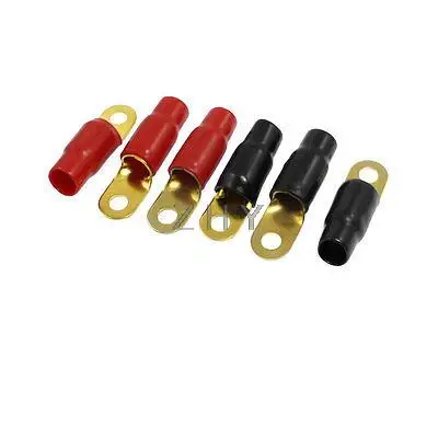 

6 Pcs Insulating PVC Sleeve Ring Terminal Wire Connector 8.5mm Stud