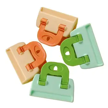 

4Pcs Food Fresh Storage Bag Plastic Sealing Clips Snack Sealer Clamp Kitchen Tool