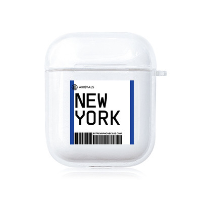 Cover For AirPods 1 2 Soft TPU Box Air Ticket Label Transparen For air pods Bluetooth Wireless Earphone Cases