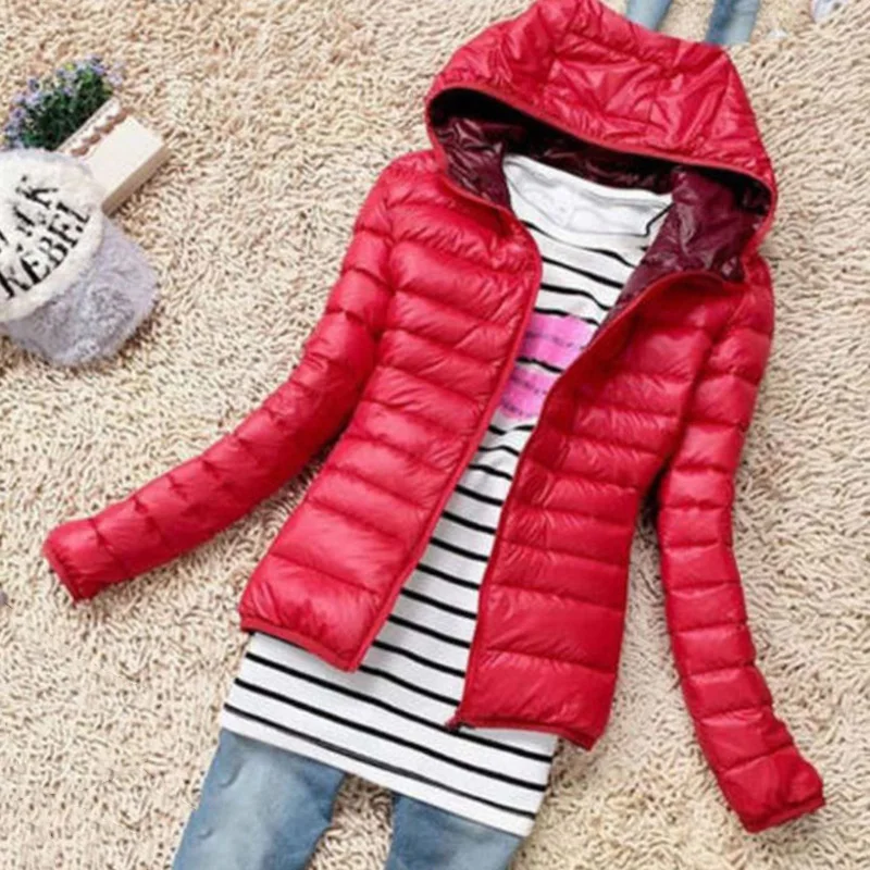 amazing  Slim Coat Hooded Jacket Short Overcoat Cotton Ladies Puffer Bubble Women's Parka Outwear Outdoor Wi