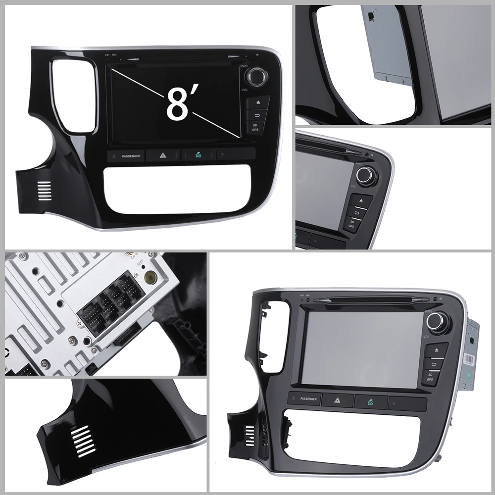 Cheap Dasaita 8" Android 9.0 Car DVD GPS Player Navi for Mitsubishi Outlander 2014 2015 with 2G+16G Quad Core Car Radio Multimedia 4