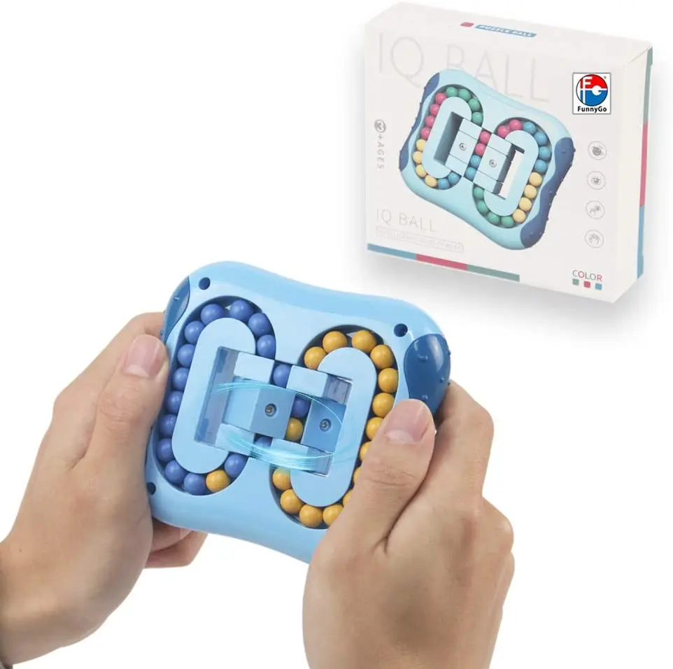 Magic Cube Fidget Toys Rotating Bean Spinning Game Unisex IQ can Improve Children's Thinking Ability | Дом и сад