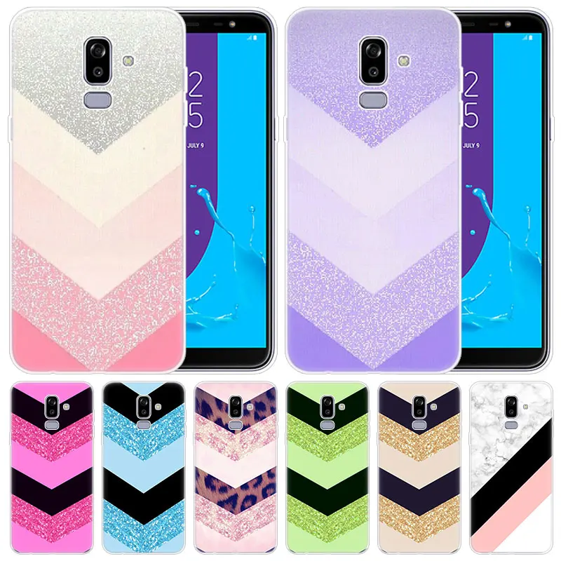 Роскошный силиконовый чехол роскошный винтажный мраморный принт для Samsung Galaxy J8 J7