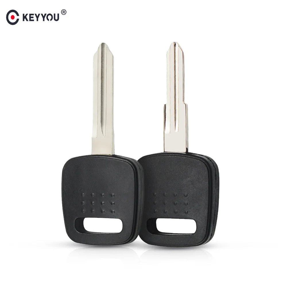 

KEYYOU 10PCS Replacement Transponder Key Fob No Chip NSN14/ NSN11 Uncut Blade Fit For Nissan A33/A32 Car Key Case Shell