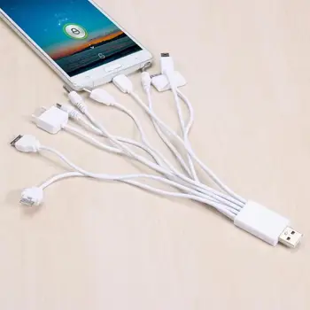 

10 in 1 Multifunction Universal Cable Charger Adapter USB Data Cable Wire USB Charging Cable for PSP mobile Phone IPod IPhone