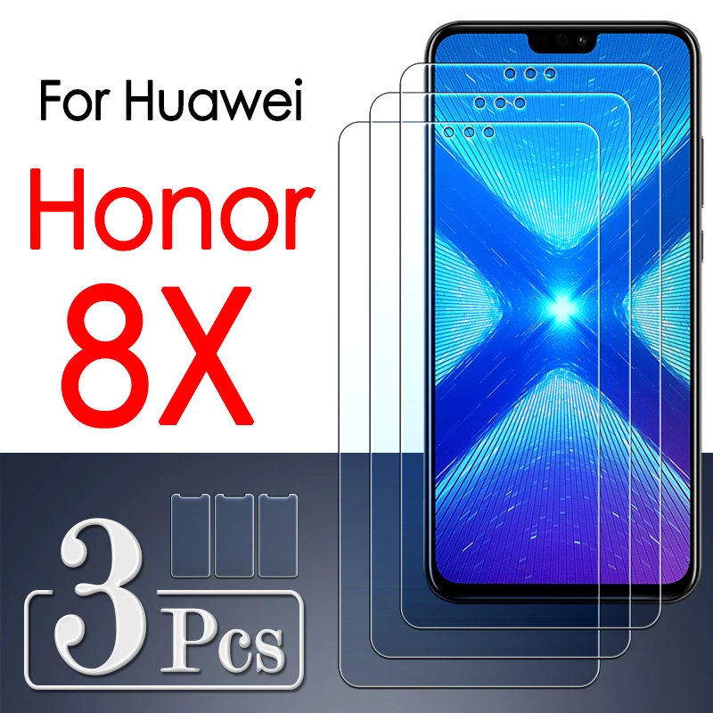 3 предмета в комплекте 8 x чехол Защитное стекло для телефона huawei honor 8x Honor8x Honer x8