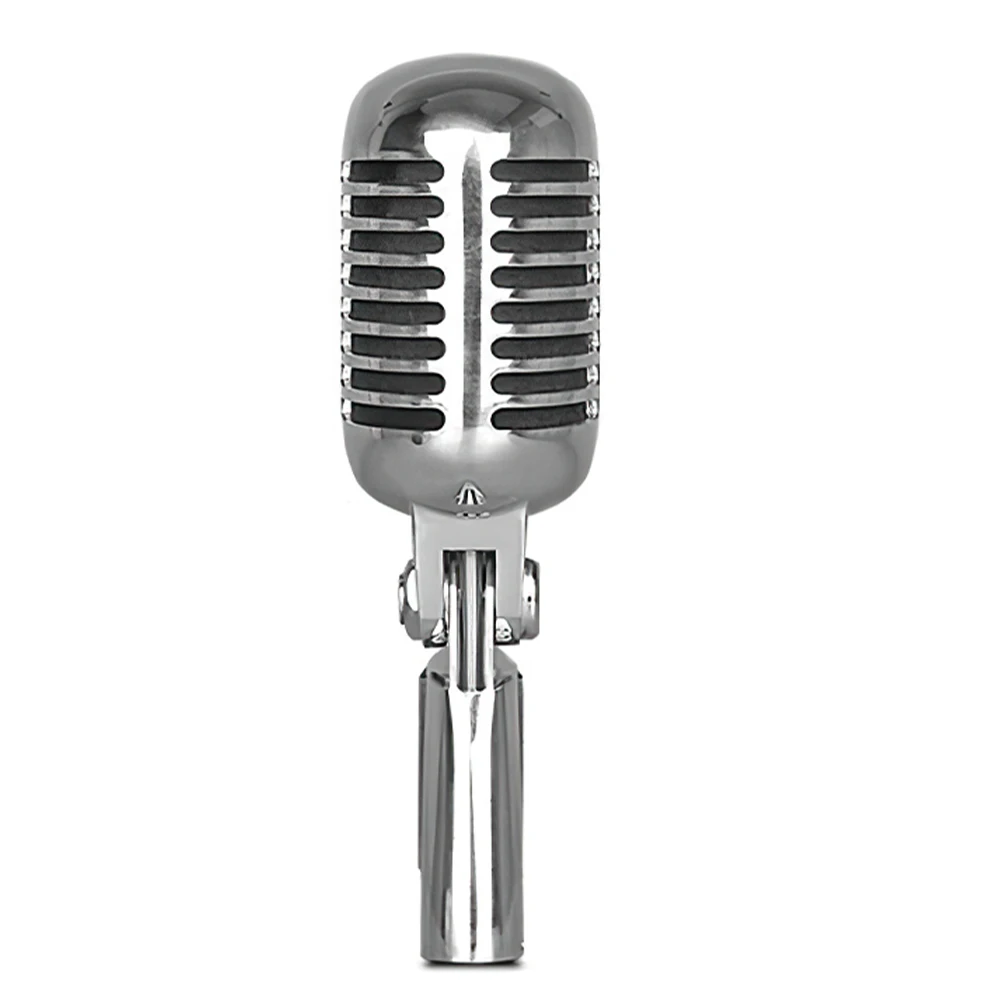 Vintage Style Microphone for SHURE Simulation Classic Retro Dynamic Vocal Mic Universal Stand for Live Performance Karaoke best usb microphone Microphones