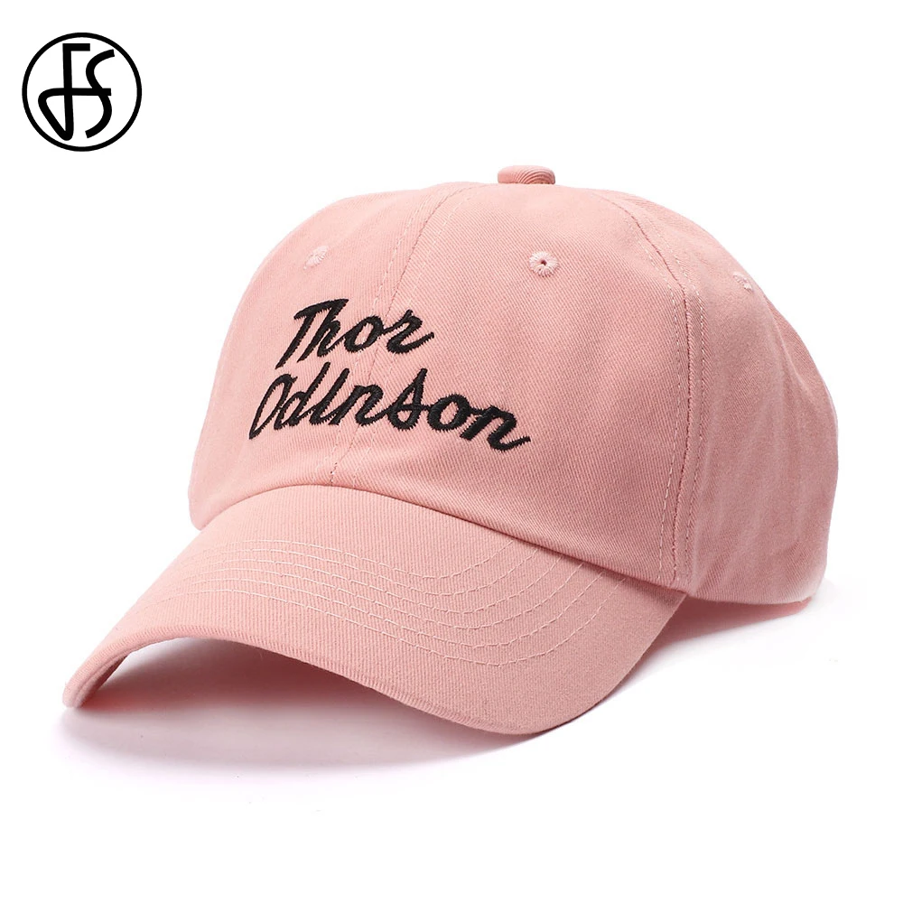 

FS Summer Streetwear Fashion Light Green Pink Cap Woman Baseball Caps Cotton Letter Embroidery Gorra Hip Hop Dad Hats 2019