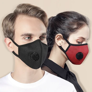 

Fashion new national standard Mask Wholesale anti haze PM2.5 dust-proof Cotton Black breathing valve mask