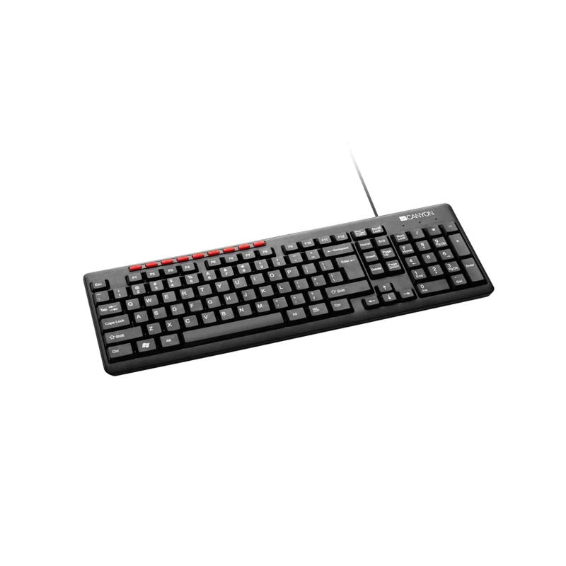 Мультимедиа клавиатура CANYON CNE CKEY2 RU проводная черный|Клавиатуры| |