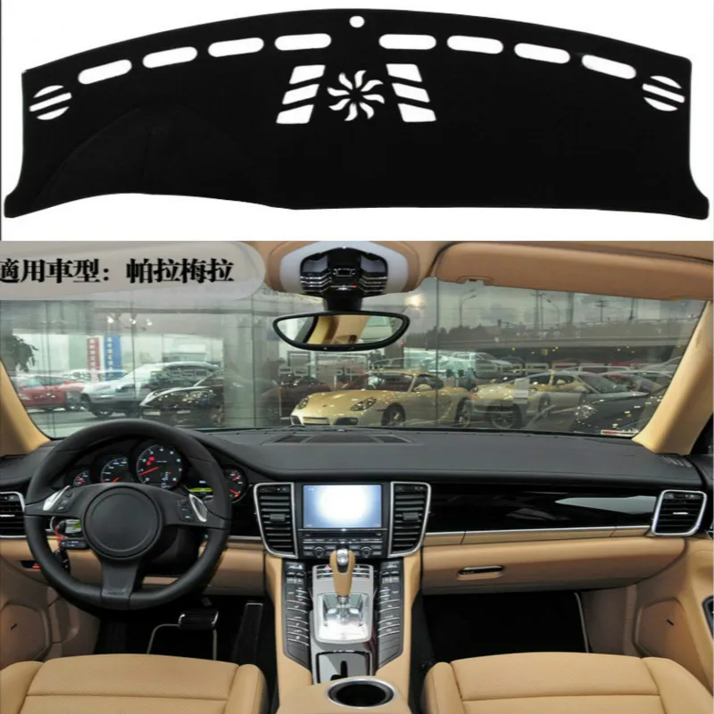 

For Porsche panamera 2010 2011-2016 Dashboard Cover Sun Shade Non-slip Dash Mat Pad Carpet Car Stickers Interior Accessories