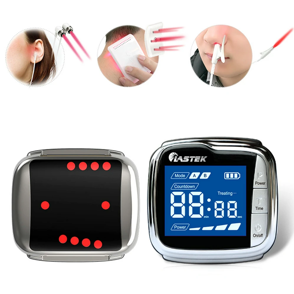 

High Blood Sugar Control Therapy Laser Watch Diabetes Rhinitis Cholesterol Hypertension High Blood Pressure Laser Acupuncture