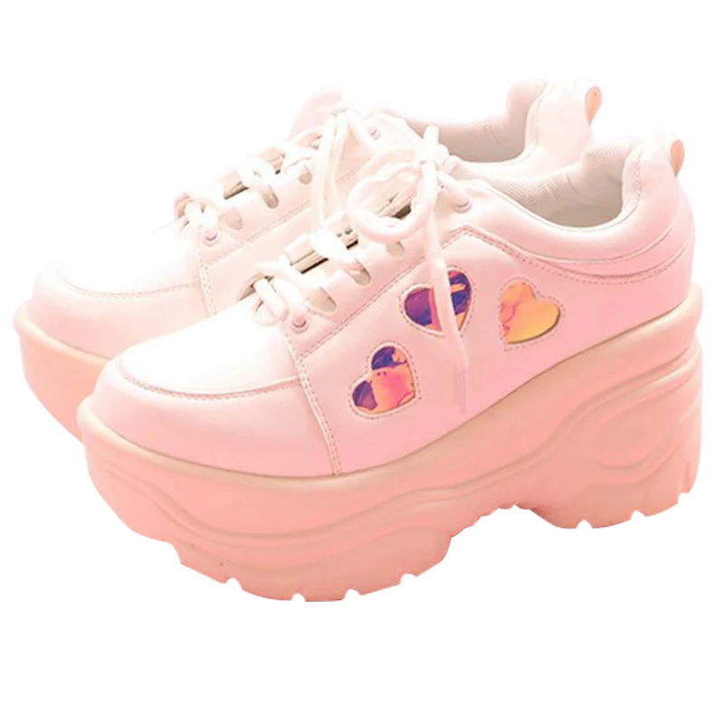 heart platform sneakers