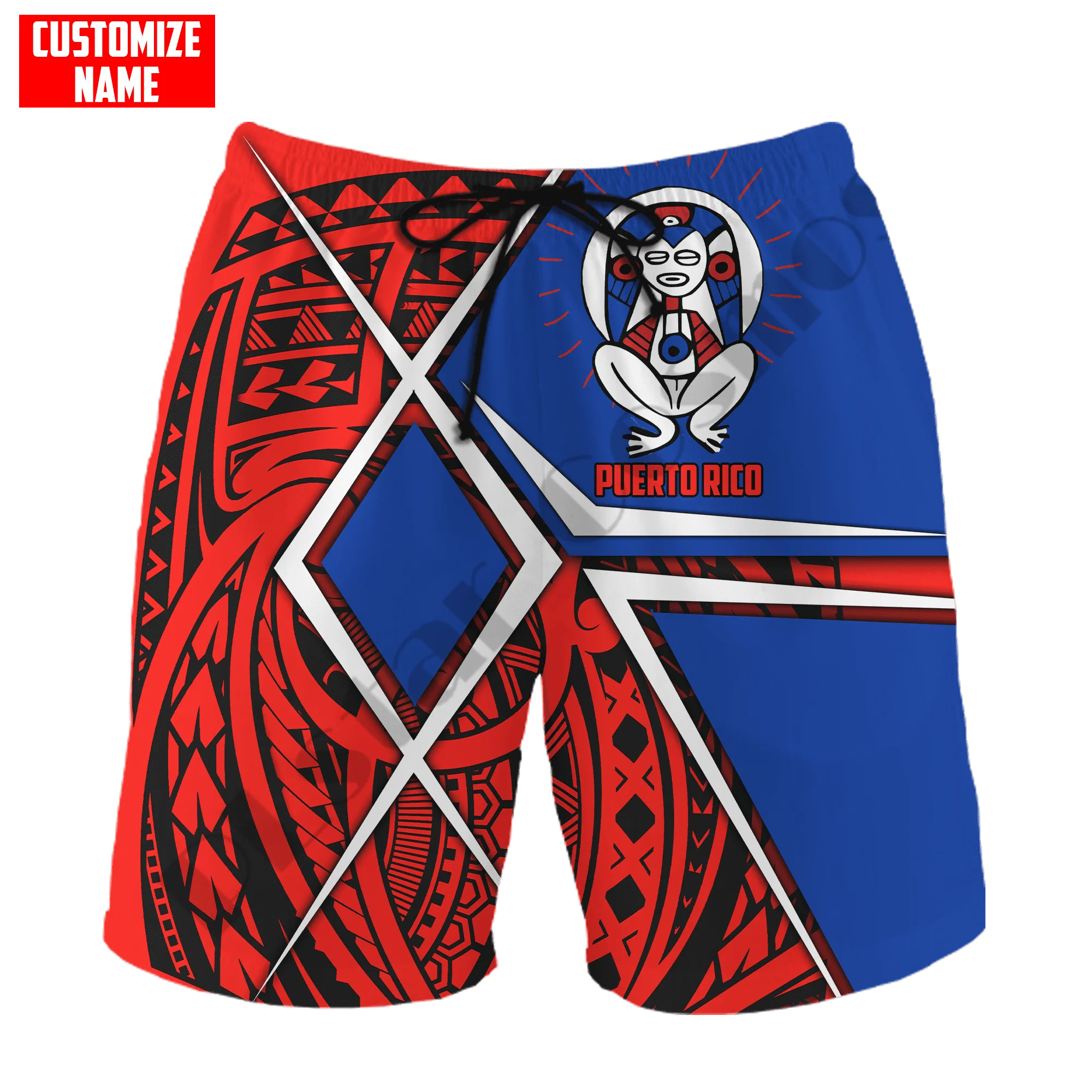 PLstar Cosmos Newest Puerto Rico Country Flag Art Funny Summer Beach Breathable 3DPrint Casual Unique Unisex Shorts Streetwear 1
