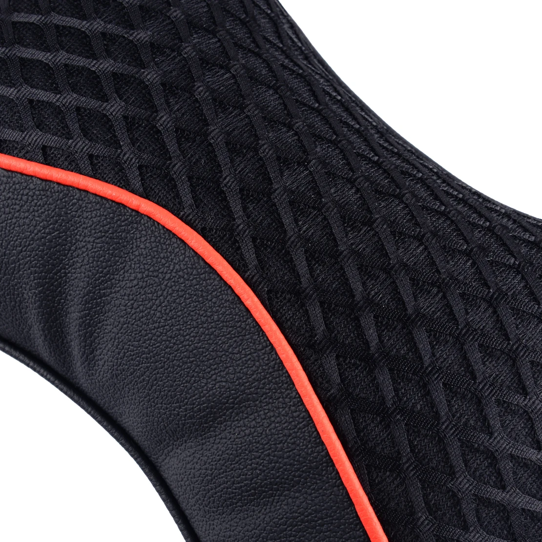 Online DWCX 2pcs Car Interior Black PU Soft Cotton Car Headrest Supplies Neck Rest Pillow Travel Accessories