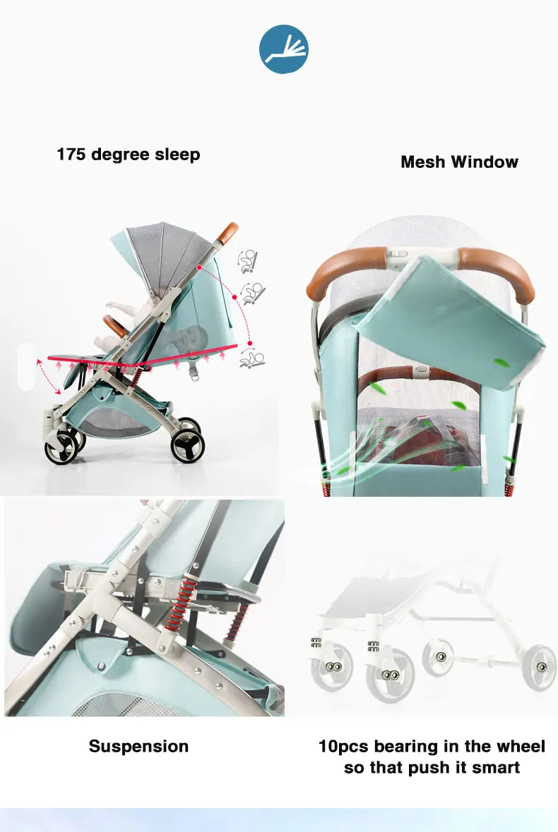 5,8 Кг ультра светильник, детская коляска, переносная коляска с зонтиком, детская коляска, детская коляска для сидения и лежи, Luruxy, для новорожденных, для путешествий