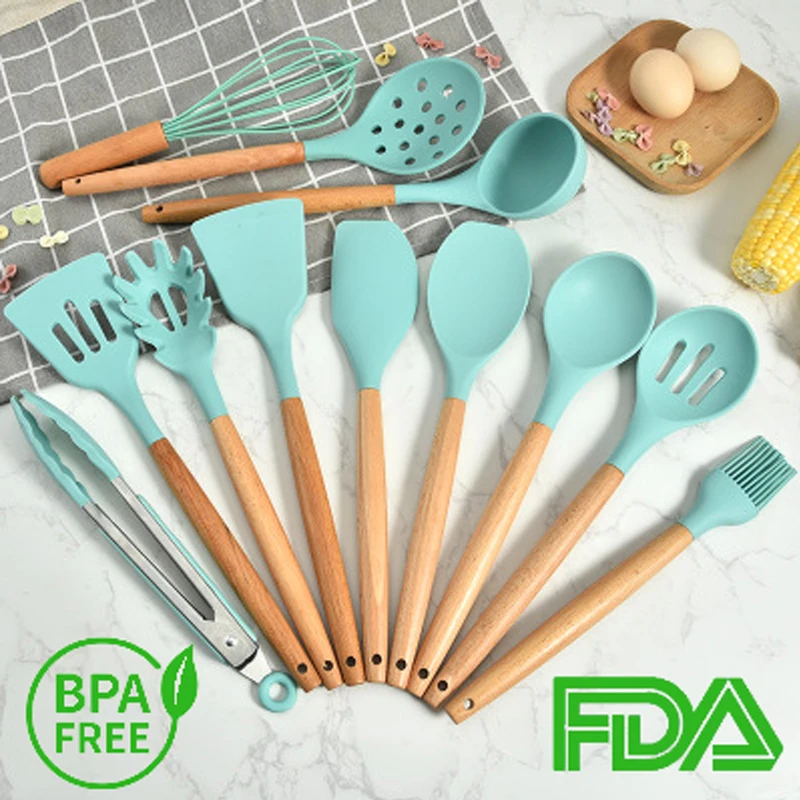 1 шт. силиконовая Тернер ложка для супа шпатель щетка скребок паста сервер яйцо