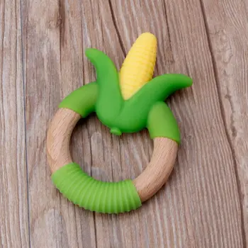 

Corn Ring Exercise Grip Teething Toy Silicone BPA Free Newborn Teether Soothe Baby’s Sore Gums Shower Gifts DXAD