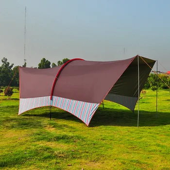 

Canopy Tent Multi-person Barbecue Awning Oversized Canopy Silver Coated Beach Canopy Habi Canopy