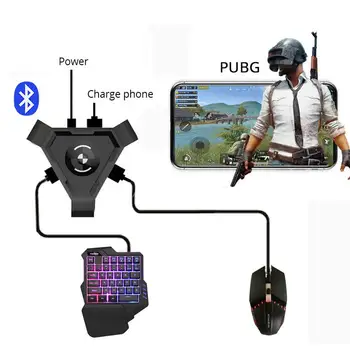 

PUBG Mobile Gamepad Controller Gaming Keyboard Mouse Converter for Android Phone to PC Bluetooth Adapter