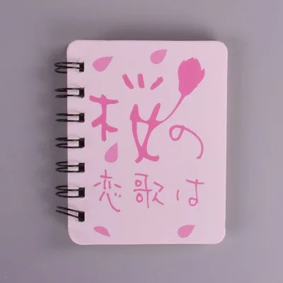 Kawaii розовая пантера блокнот для заметок корейские канцелярские принадлежности для студентов катушка для опрокидывания блокнот портативный блокнот милые маленькие книжные школьные принадлежности