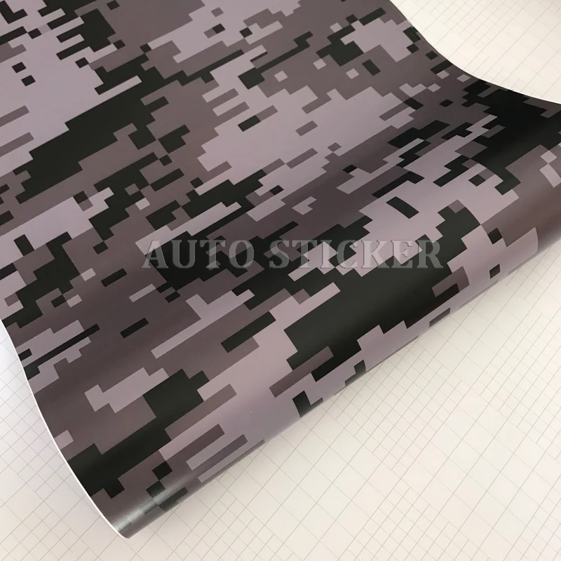 black gray digital camo vinyl sticker 2