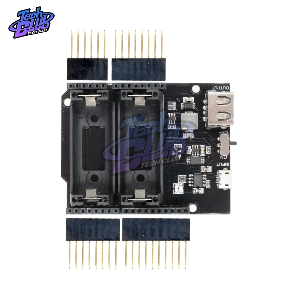 ESP8266 ESP32 блок питания перезаряжаемый Двойной 16340 литиевая батарея зарядное устройство щит модуль для Arduino UNO R3 плата Банк питания