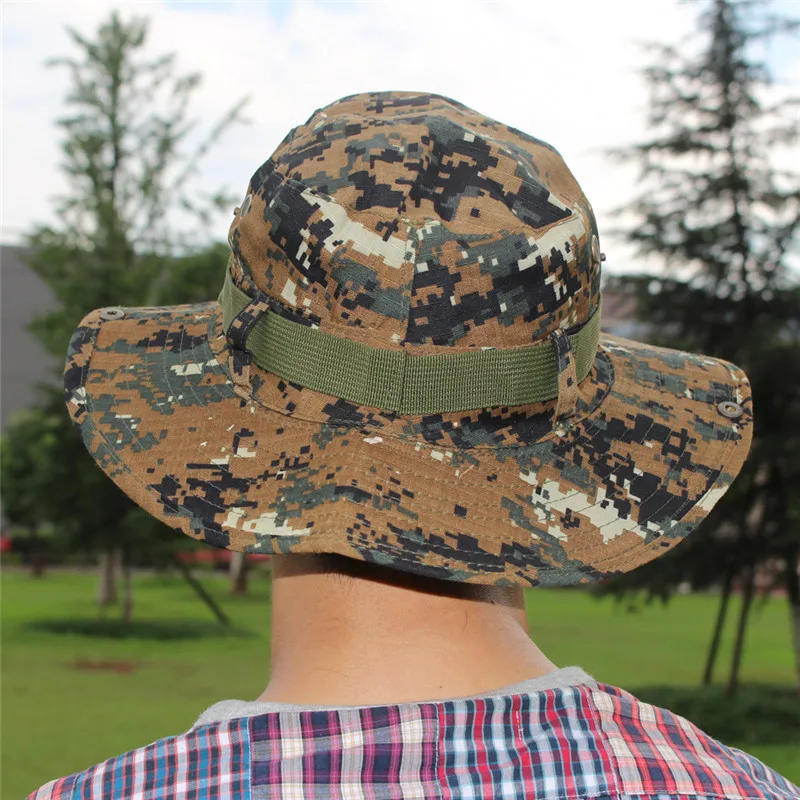 1 шт., тактическая страйкбольная снайперская камуфляжная ковшовая шапка, круглая непальская дорожная Военная Кепка, Солнцезащитная шляпа для рыбалки, новинка